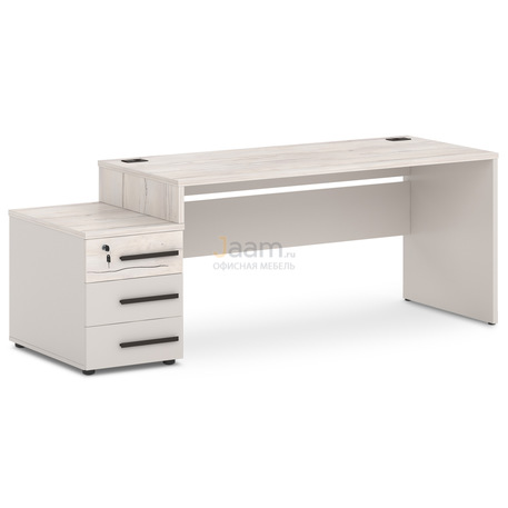 Мебель для персонала Стол с опорной тумбой левый T-26л