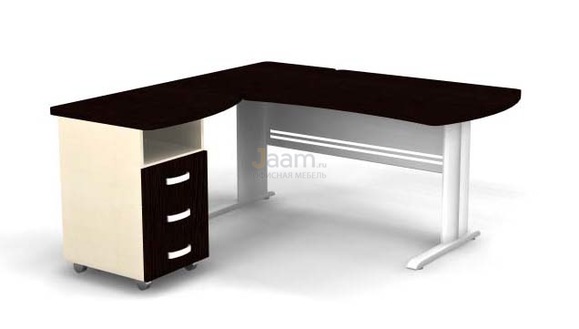Мебель для персонала Угловое рабочее место на L-обр. каркасе левое B199/1