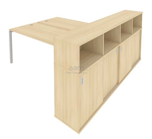 Мебель для персонала Рабочая станция с опорным шкафом-купе Б.РС-СШК-4.5