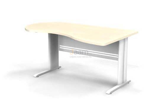 Мебель для персонала Стол асимметричный правый на L-образном каркасе B102/1