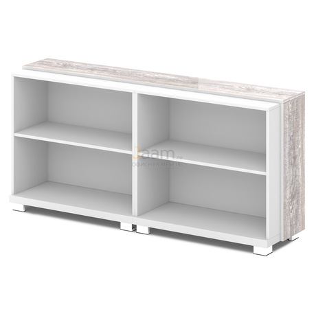 Кабинет руководителя Стеллаж низкий двойной L-64