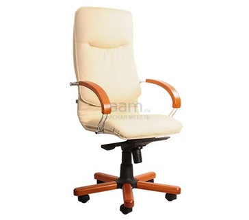 Кресло для руководителя Nova Wood Chrome