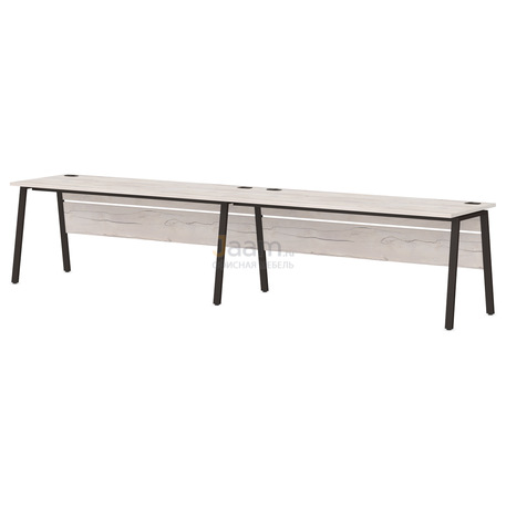 Мебель для персонала Линейный кластер на 2 рабочих места на металлокаркасе Т-149