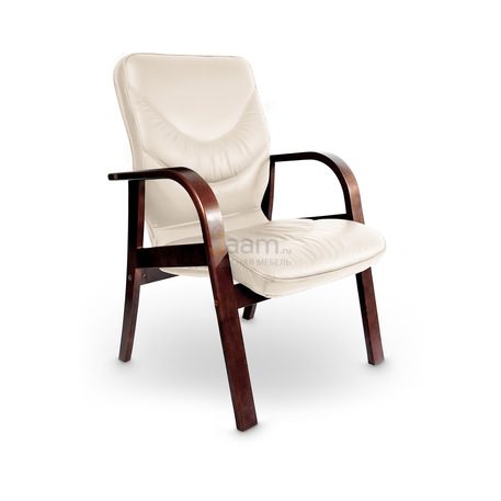 Кресло LEEDS WOOD D кожа+кож.зам.
