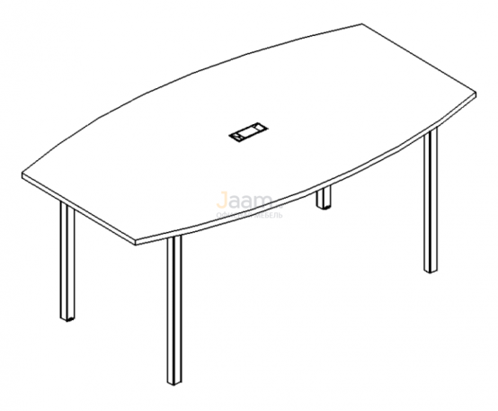 Стол Стол для переговоров на металлокаркасе DUE Б2 111 БП