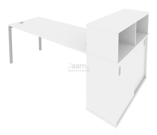 Мебель для персонала Стол письменный с опорным шкафом-купе Б.РС-СШК-3.5