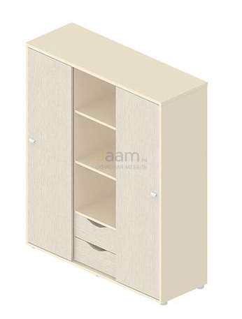 Мебель для персонала Стеллаж с раздвижными дверками G-64