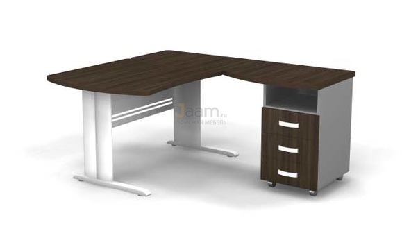 Мебель для персонала Угловое рабочее место на L-обр. каркасе правое B172/1