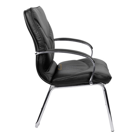 Кресло LEEDS CHROME D кожа+кож.зам.