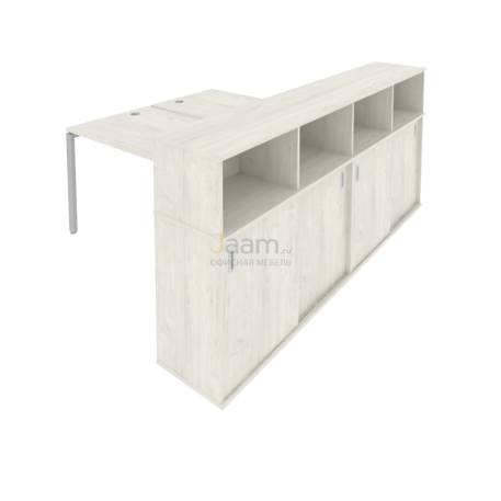 Мебель для персонала Рабочая станция с опорным шкафом-купе Б.РС-СШК-4.3