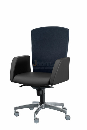 Кресло Сигма/Д комбиниров. кожа стандарт/база алюминий