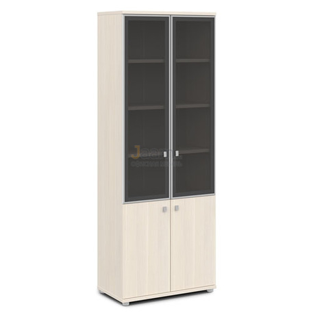 Мебель для персонала Шкаф со стеклом в алюминиевом профиле V-614