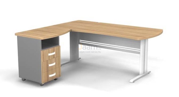 Мебель для персонала Угловое рабочее место на L-обр. каркасе левое B181/1