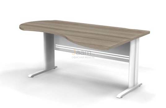 Мебель для персонала Стол асимметричный правый на L-образном каркасе B108/1