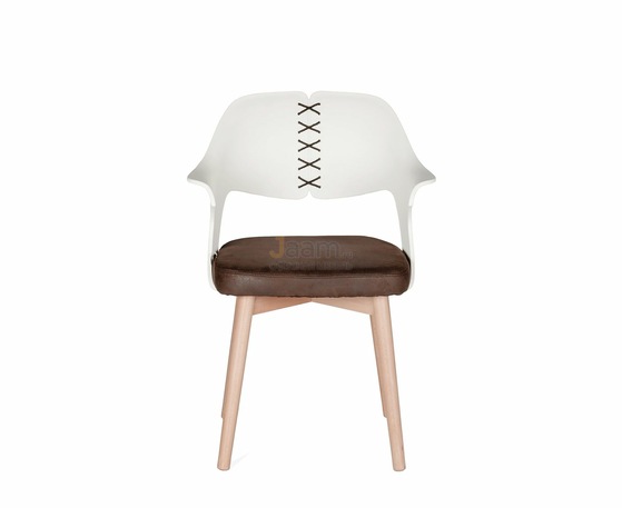 Кресло COOL CX0809M бело-коричневый