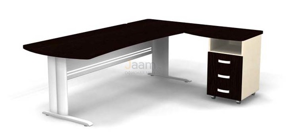 Мебель для персонала Угловое рабочее место на L-обр. каркасе правое B190/1