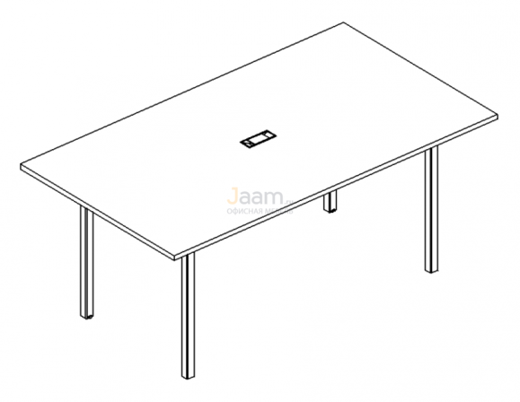 Стол Стол для переговоров на металлокаркасе DUE Б2 124 БП