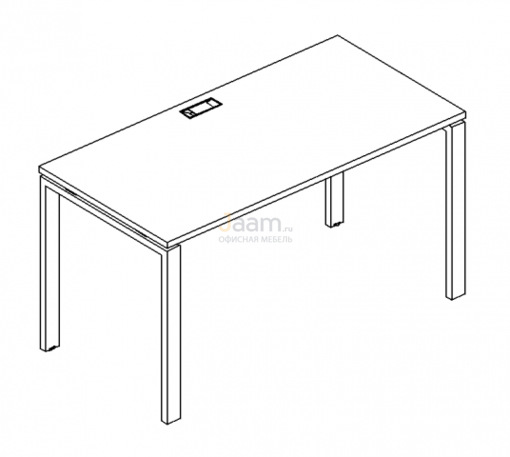 Мебель для персонала Стол письменный на металлокаркасе UNO Б1 024 БП