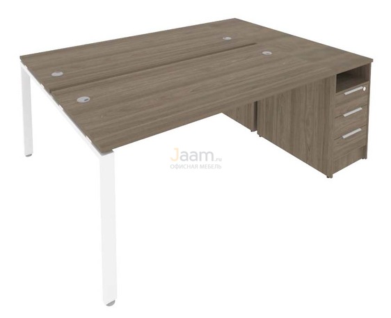 Мебель для персонала Рабочая станция с опорной тумбой Б.РС-СТП-2.4