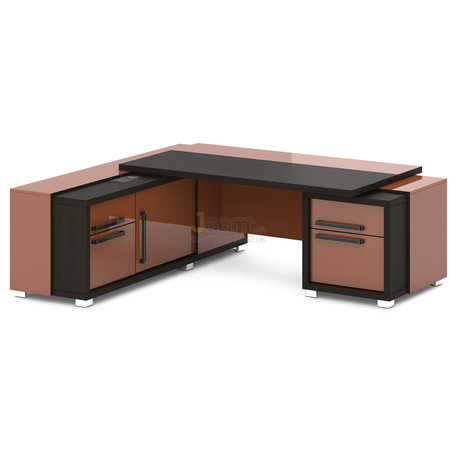 Кабинет руководителя Стол с тумбой и греденцией L-18пр/л