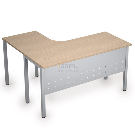 Мебель для персонала Стол криволинейный на металлических опорах правый 2МК.131