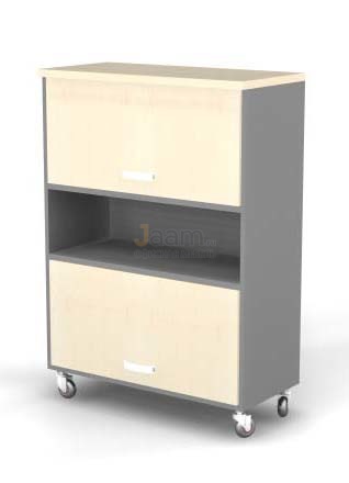 Мебель для персонала Шкаф открытый, 2 глухие лифт-двери BR82.0366