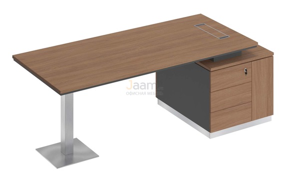 Кабинет руководителя Стол на опорной тумбе правый СИ 106пр