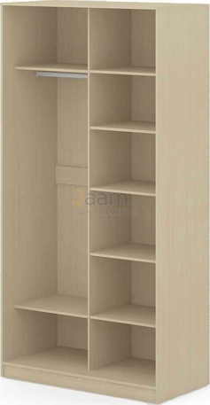 Мебель для персонала Офисный шкаф-купе с двумя зеркальными дверями ПК-ШК-КМШ240Х120СЗ2