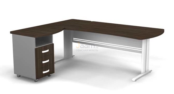 Мебель для персонала Угловое рабочее место на L-обр. каркасе левое B187/1