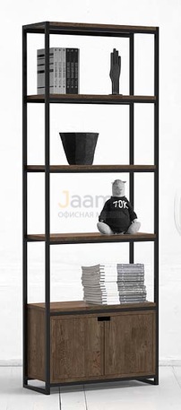 Мебель для персонала Стеллаж высокий с ящиком METALFRAME OAK 4