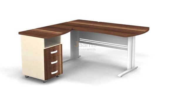 Мебель для персонала Угловое рабочее место на L-обр. каркасе левое B199/1