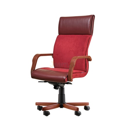 Кресло Лондон/П комб. Кожа стандартная/база дерево
