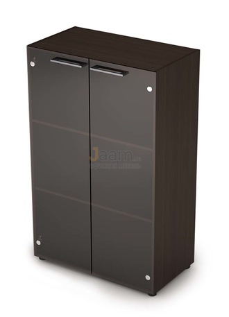 Кабинет руководителя Офисный шкаф средний со стеклом 4Ш.017.3