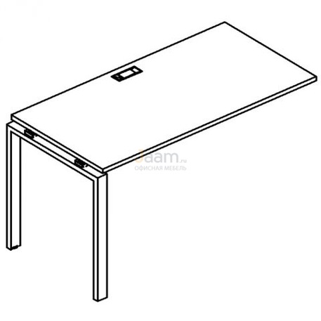 Мебель для персонала Секция стола рабочей станции на металлокаркасе UNO Б1 015-1 БП