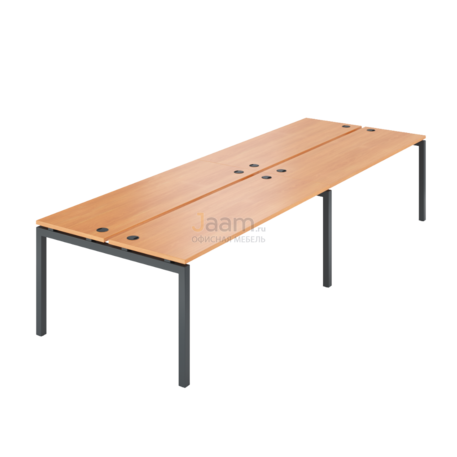 Мебель для персонала Бенч двойной на 4 рабочих места АМБ-005.60-4