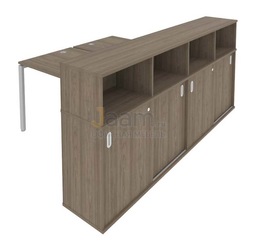 Мебель для персонала Рабочая станция с опорным шкафом-купе Б.РС-СШК-4.2