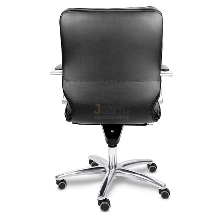 Кресло LEEDS CHROME B кожа+кож.зам.