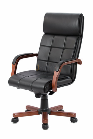 Кресло Верона/П кожа LUX нестандарт/база дерево