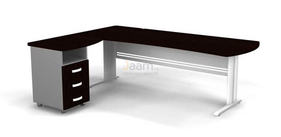 Мебель для персонала Угловое рабочее место на L-обр. каркасе левое B193/1