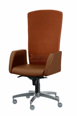 Кресло Сигма/П комбиниров. кожа нестандарт/база алюминий