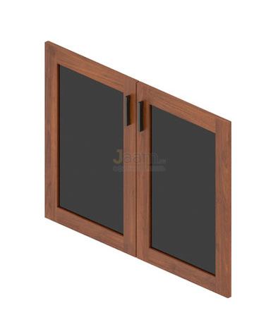 Кабинет руководителя Комплект стеклянных дверей в ЛДСП раме Ot-07.2