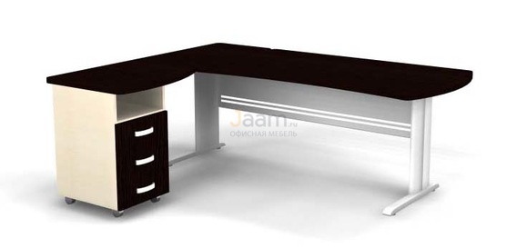 Мебель для персонала Угловое рабочее место на L-обр. каркасе левое B187/1