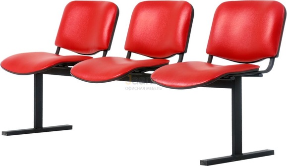 Кресло Изо на раме 3-х мест.