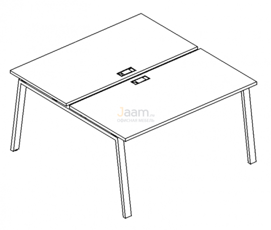 Мебель для персонала Рабочая станция на металлокаркасе TRE Б3 174 БП