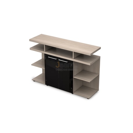 Кабинет руководителя Офисный шкаф низкий со стеклом 4ШН.012.2