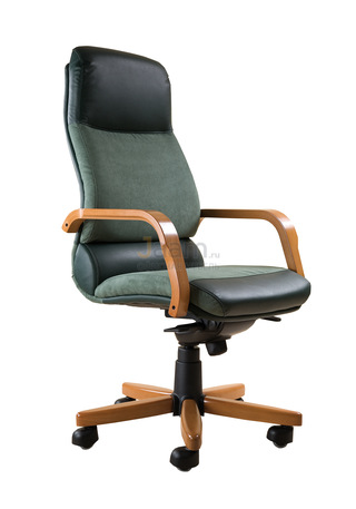 Кресло Комфорт/П комб. Кожа стандартная/база дерево