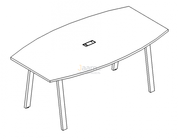 Стол Стол для переговоров на металлокаркасе TRE Б3 111 БП