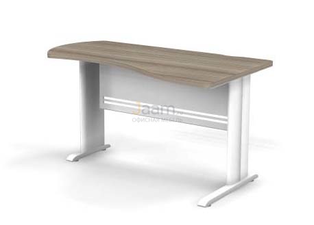 Мебель для персонала Стол асимметричный правый на L-образном каркасе B114/1