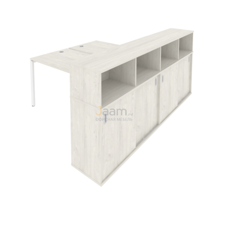 Мебель для персонала Рабочая станция с опорным шкафом-купе Б.РС-СШК-4.3