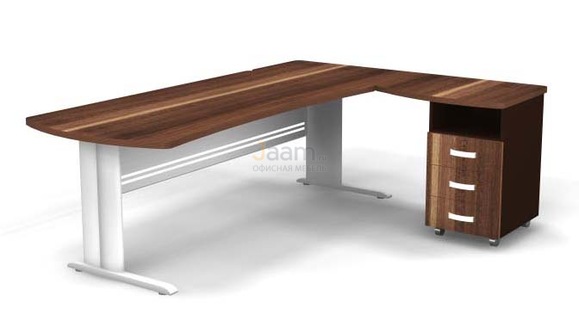 Мебель для персонала Угловое рабочее место на L-обр. каркасе правое B190/1